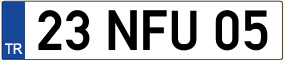 Trailer License Plate